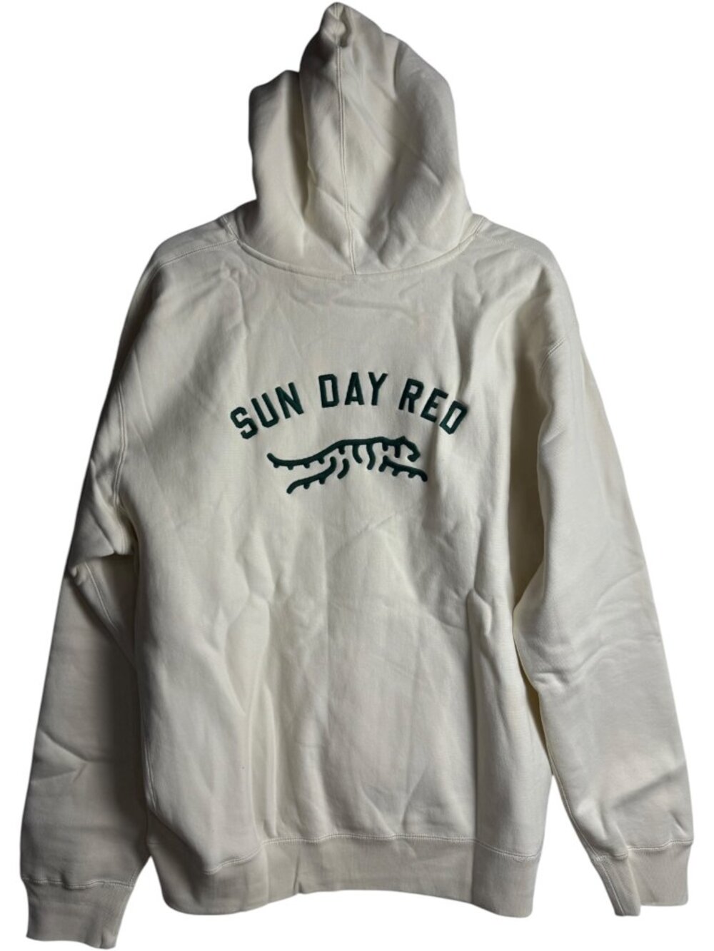 Sun Day Red Tiger Woods Pioneer Hoodie Bone Green Logo Size 2XL NWT Golf